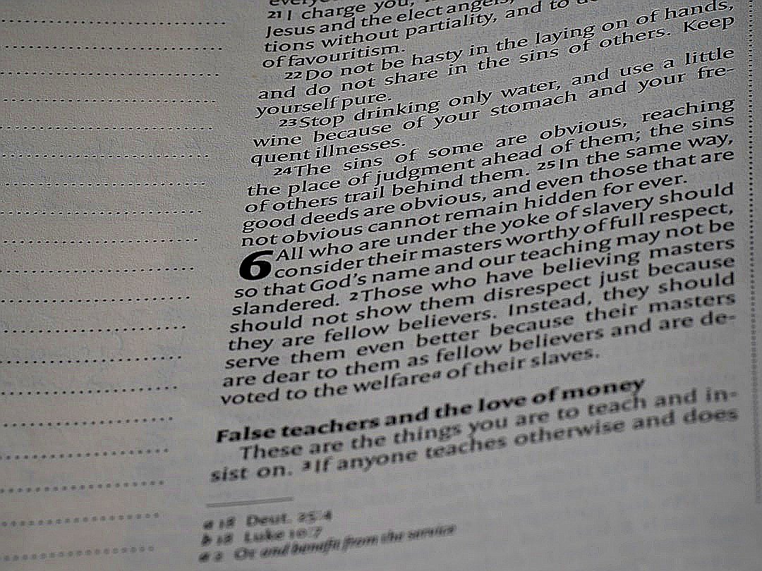 Bible verses about false teachers and masters.