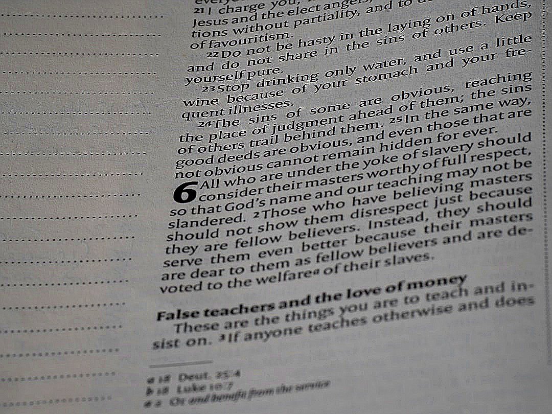 Bible verses about false teachers and masters.