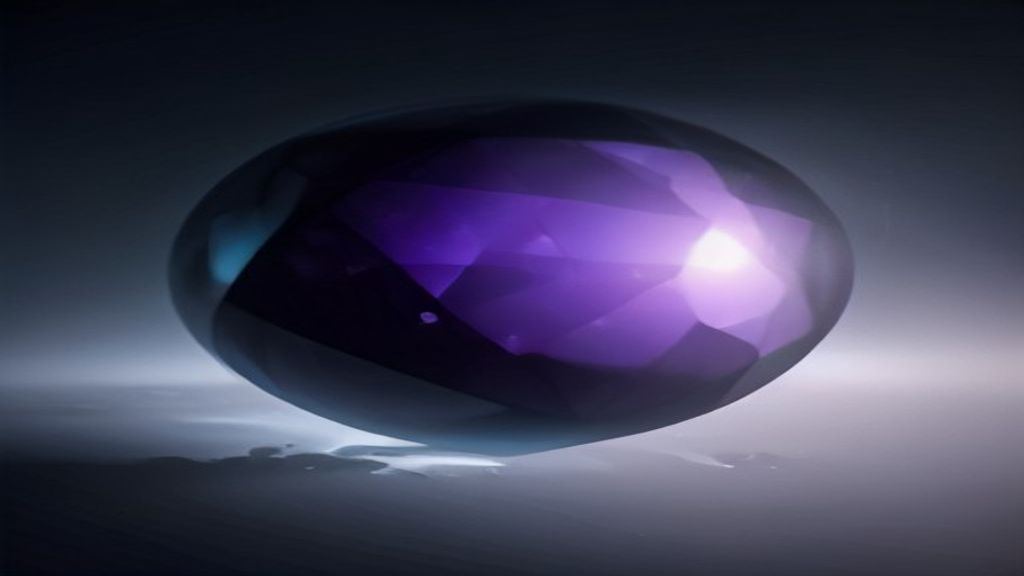 Abstract modern composition of floating metallic geometric shards converging into a central sphere of light. Iridescent 