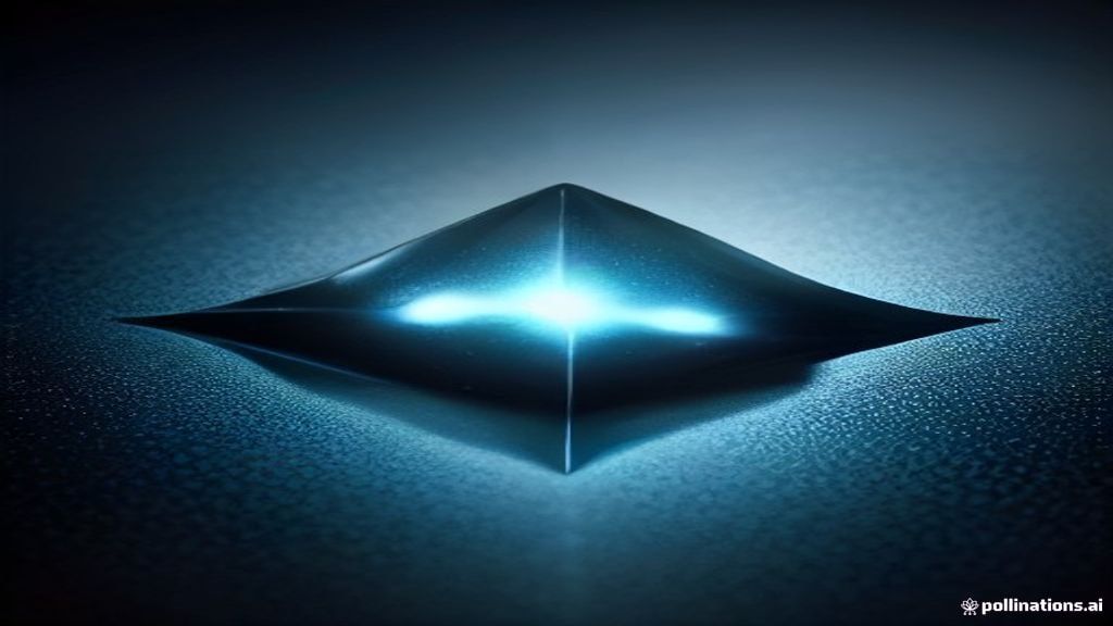 Photorealistic macro shot of iridescent liquid mercury merging into a bland, flat grey surface. Cinematic neon accents, 