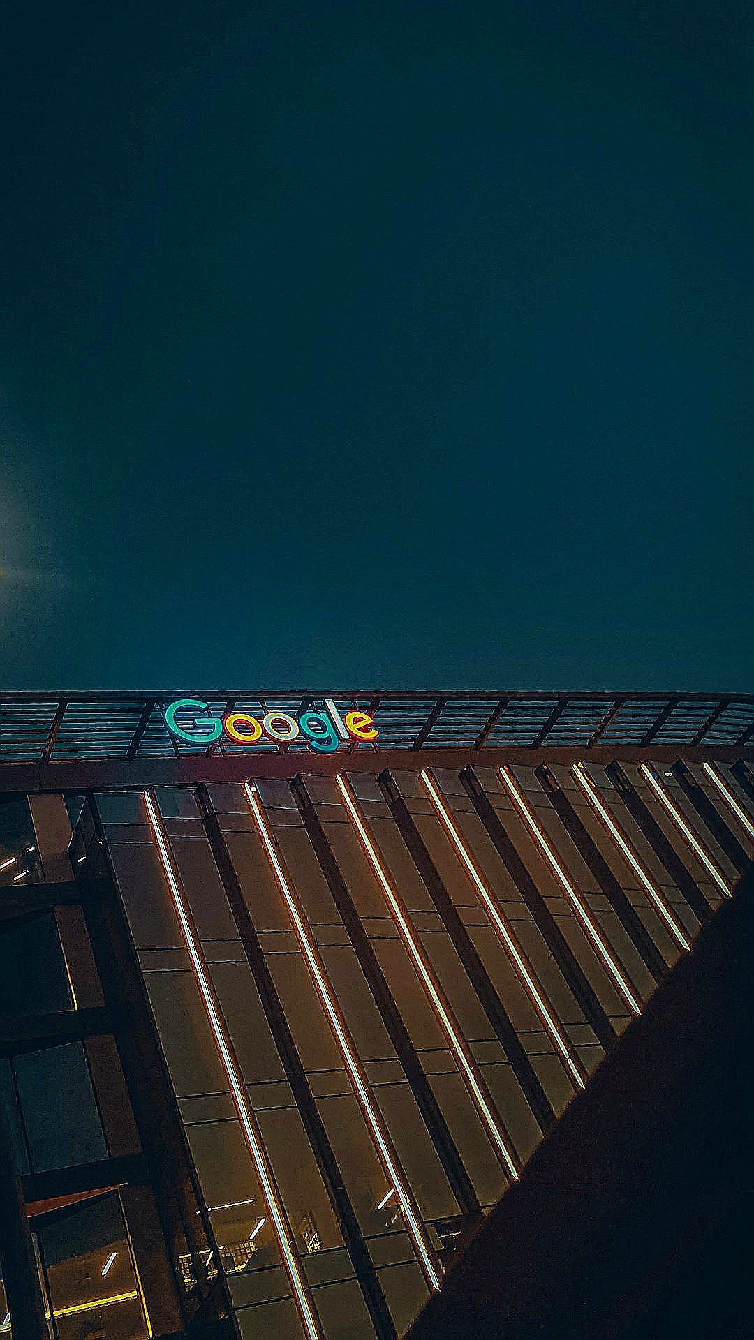 black and blue lighted signage